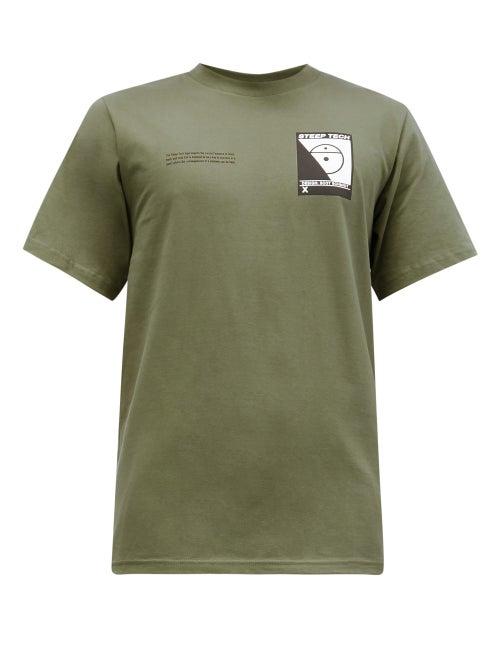 Matchesfashion.com The North Face - Steep Tech-print Cotton-jersey T-shirt - Mens - Green