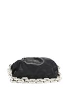 Matchesfashion.com Bottega Veneta - The Chain Pouch Leather Clutch Bag - Womens - Black Silver
