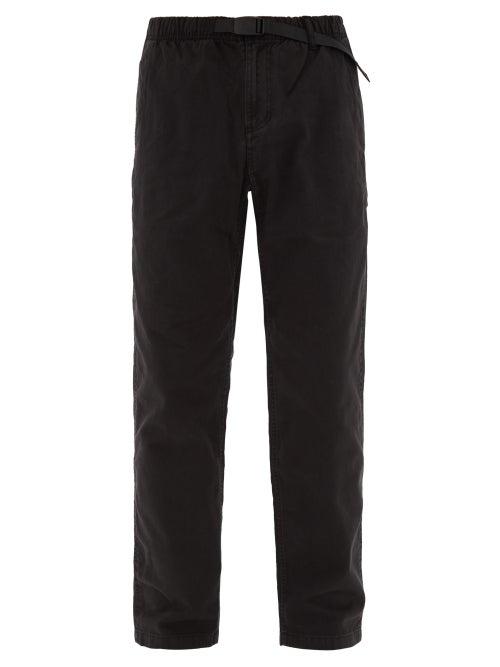Matchesfashion.com Gramicci - Gramicci Drawstring-waist Cotton Trousers - Mens - Black