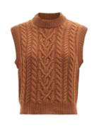 Blaz Milano - Highland Wool-blend Sleeveless Sweater - Womens - Camel