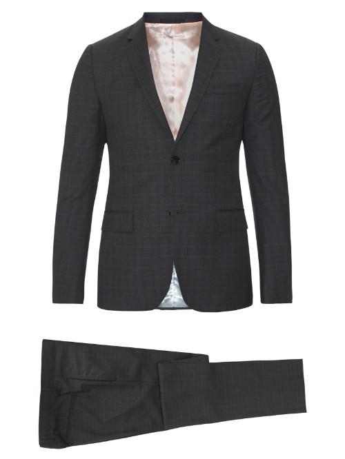 Gucci Monaco Checkered Wool Suit
