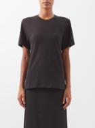 Raey - Crew-neck Cotton-blend T-shirt - Womens - Black
