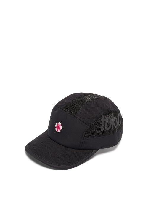 Matchesfashion.com Ciele Athletics - Tkycap Flower-embroidered Recycled-fibre Cap - Mens - Black