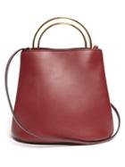 Matchesfashion.com Marni - Pannier Leather Bucket Bag - Womens - Orange