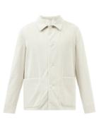 Ermenegildo Zegna - Patch-pocket Cotton-blend Corduroy Overshirt - Mens - Cream