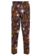 Matchesfashion.com Zimmerli - Light Magic Floral Print Cotton Pyjama Trousers - Mens - Navy Multi