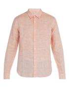 Matchesfashion.com Orlebar Brown - Morton Linen Shirt - Mens - Orange