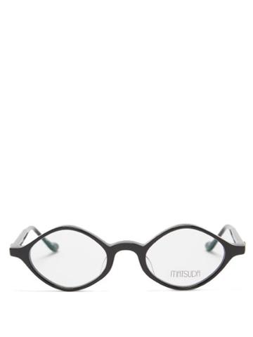 Mens Eyewear Matsuda - Diamond Acetate Glasses - Mens - Black