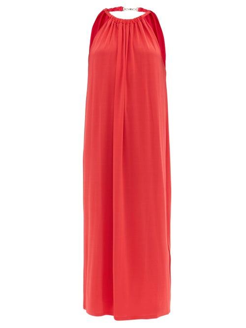 Max Mara Beachwear - Pasta Dress - Womens - Dark Red