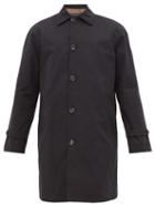 Matchesfashion.com Thom Sweeney - Single Breasted Poplin Raincoat - Mens - Navy