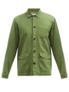 Mens Rtw Oliver Spencer - Hockney Patch-pocket Linen-blend Chore Jacket - Mens - Khaki