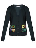 J.w.anderson Crochet-pocket Wool Cardigan