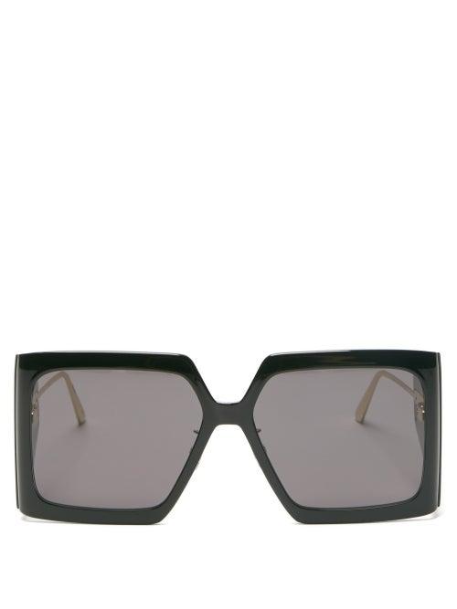 Matchesfashion.com Dior - Diorsolar Square Acetate Sunglasses - Womens - Black