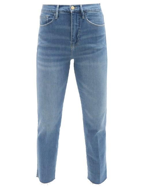 Frame - Le Sylvie Slim-leg Jeans - Womens - Light Blue