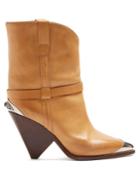 Isabel Marant Lamsy Leather Ankle Boots