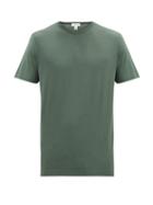 Matchesfashion.com Sunspel - Classic Cotton-jersey T-shirt - Mens - Dark Green