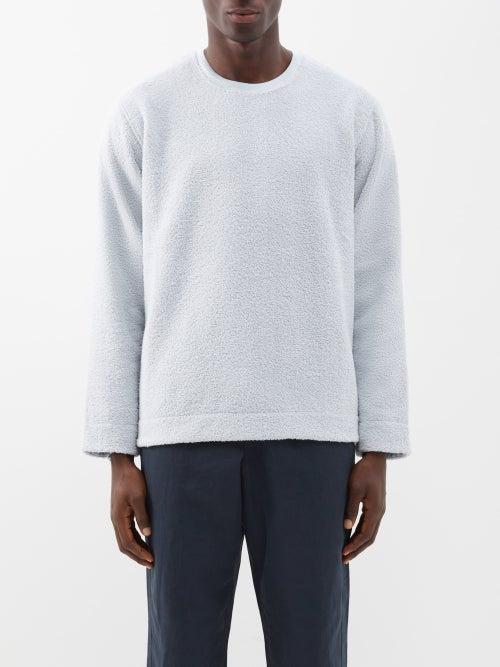 Orlebar Brown - Antev Cotton-blend Terry Sweatshirt - Mens - Light Blue