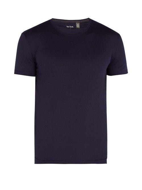 Matchesfashion.com Paul Smith - Crew Neck Cotton Pyjama Top - Mens - Navy