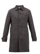 Oliver Spencer - Hartnet Checked Wool Overcoat - Mens - Grey Multi