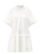 Matchesfashion.com Sea - Geneva Smocked Cotton Dress - Womens - White