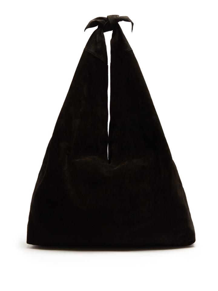 The Row Bindle Suede Shoulder Bag