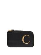 Matchesfashion.com Chlo - C Monogram Leather Card And Coin Purse - Womens - Black