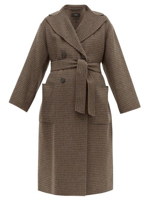 Matchesfashion.com Weekend Max Mara - Orense Coat - Womens - Brown Multi