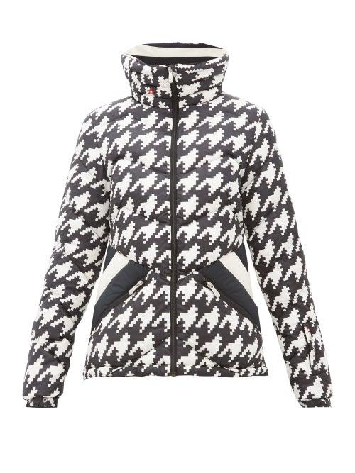Matchesfashion.com Perfect Moment - Aprs Duvet Houndstooth Down Quilted Ski Jacket - Womens - Multi