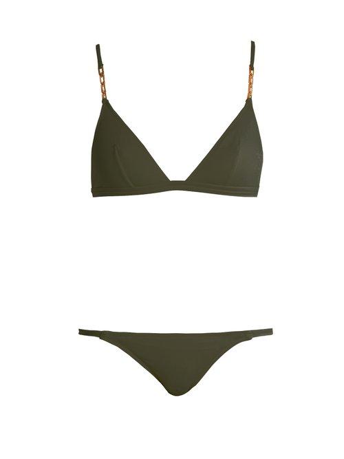 Matchesfashion.com Melissa Odabash - Mexico Triangle Bikini - Womens - Khaki
