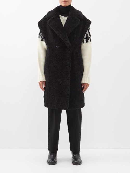 Herno - Faux Shearling Gilet - Womens - Black
