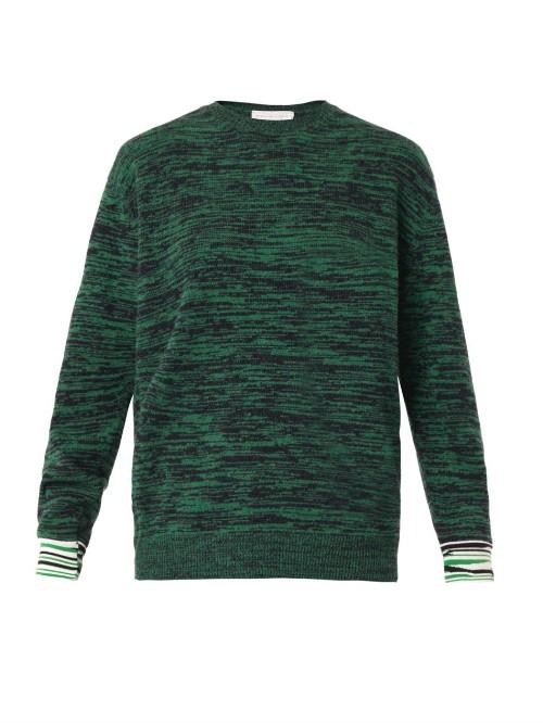 Stella Mccartney Marl-knit Crew-neck Sweater
