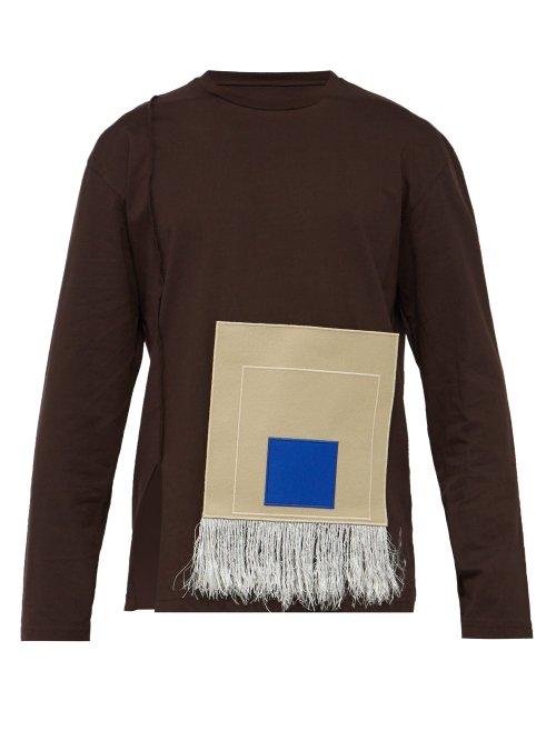 Matchesfashion.com A-cold-wall* - Felt Patch Cotton T Shirt - Mens - Burgundy