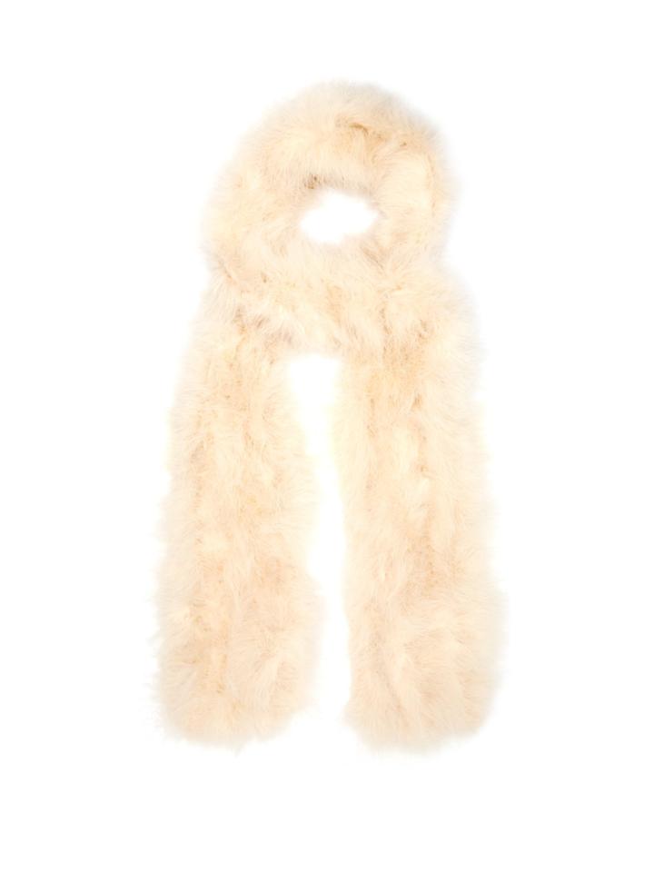 Yves Salomon Feather Scarf
