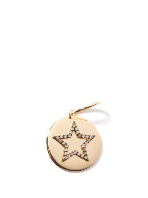 Rosa De La Cruz - Star Diamond & 18kt Gold Charm - Womens - Yellow Gold