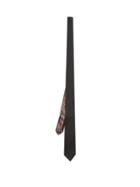 Matchesfashion.com Paul Smith - Artist-stripe Dog-print Silk-twill Tie - Mens - Black