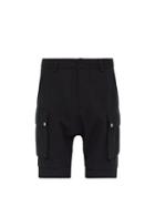 Matchesfashion.com Balmain - Dropped Crotch Cotton Blend Shorts - Mens - Black