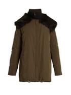 Matchesfashion.com Moncler - Agapanthus Fur Trimmed Down Filled Parka - Womens - Khaki