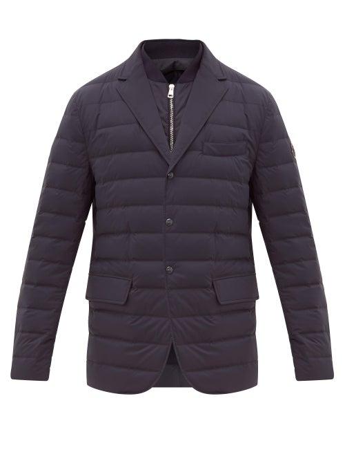 Matchesfashion.com Moncler - Cyprien Down-filled Technical Blazer - Mens - Navy