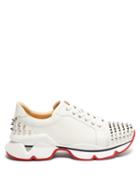 Matchesfashion.com Christian Louboutin - Vrs 2018 Studded Low Top Leather Trainers - Womens - White
