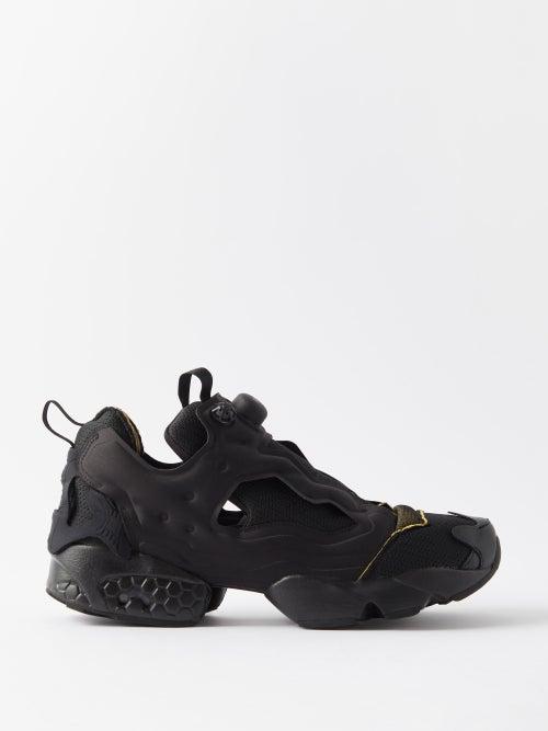 Reebok X Margiela - Instapump Fury Memory Of Canvas & Jersey Trainers - Mens - Black