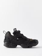 Reebok X Margiela - Instapump Fury Memory Of Canvas & Jersey Trainers - Mens - Black