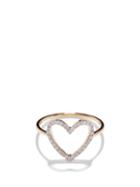 Ladies Fine Jewellery Yvonne Lon - Heart Diamond & 18kt Gold Ring - Womens - Yellow Gold