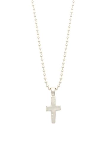 Matchesfashion.com Aris Schwabe - Cross Pendant Sterling Silver Necklace - Mens - Silver