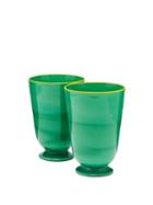 Matchesfashion.com La Doublej - Set Of 2 Murano Glasses - Green