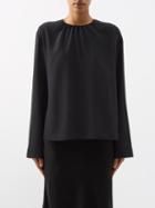 Joseph - Braidwood Silk Crepe De Chine Blouse - Womens - Black