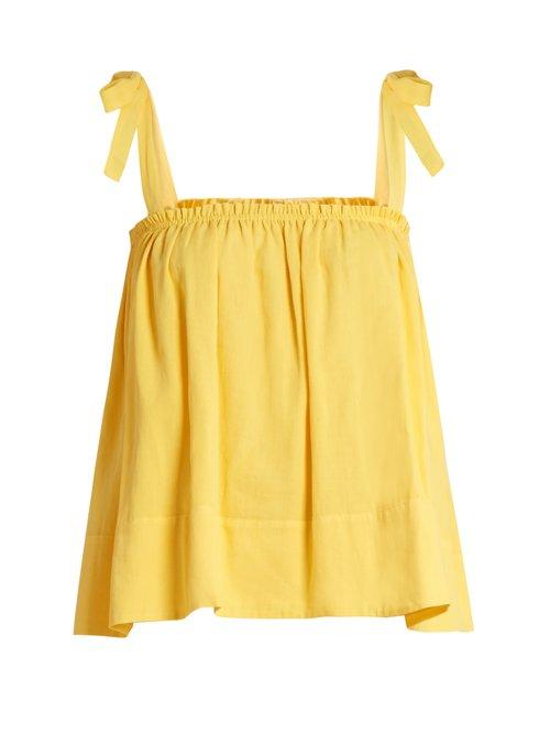 Matchesfashion.com Loup Charmant - Turen Cotton Top - Womens - Yellow