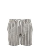 Matchesfashion.com Onia - Charles Striped Swim Shorts - Mens - Grey Multi