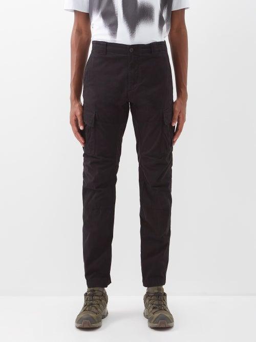 C.p. Company - Goggle-lens Cotton-blend Poplin Cargo Trousers - Mens - Black