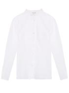 Matchesfashion.com Sophie Theallet - Anais Stand Collar Shirt - Womens - White