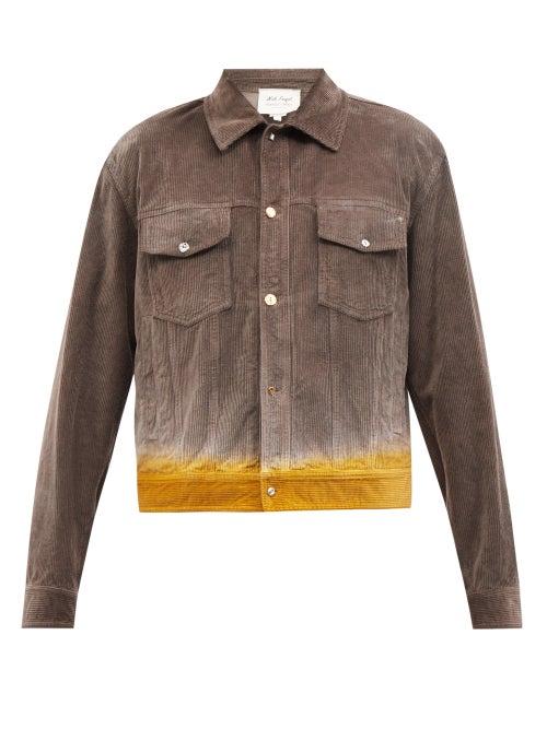 Nick Fouquet - Tarcisio Ombr-corduroy Jacket - Mens - Grey